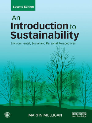 cover image of An Introduction to Sustainability